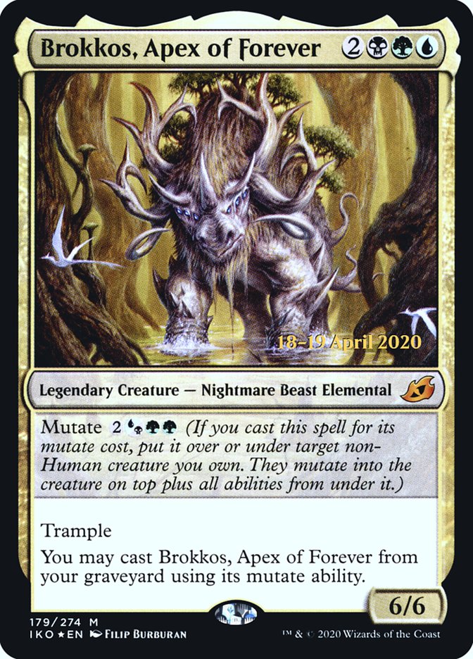 Brokkos, Apex of Forever [Ikoria: Lair of Behemoths Prerelease Promos] | Game Master's Emporium (The New GME)