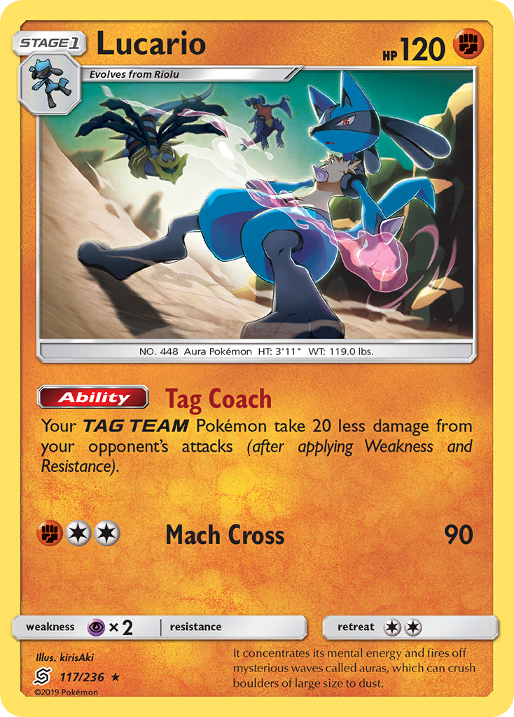 Lucario (117/236) [Sun & Moon: Unified Minds] | Game Master's Emporium (The New GME)