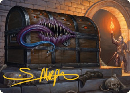 Mimic Art Card (Gold-Stamped Signature) [Dungeons & Dragons: Adventures in the Forgotten Realms Art Series] | Game Master's Emporium (The New GME)