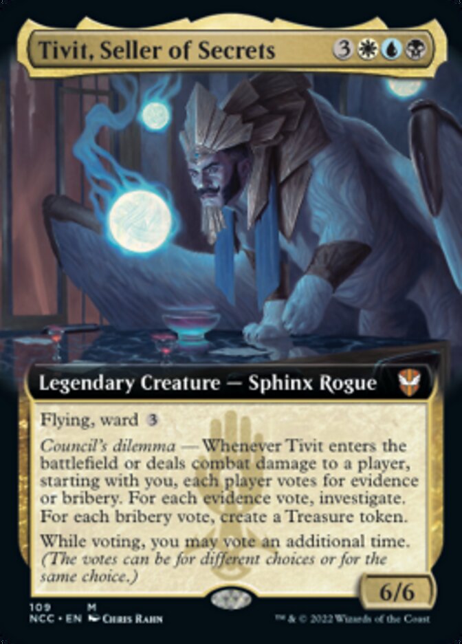 Tivit, Seller of Secrets (Extended Art) [Streets of New Capenna Commander] | Game Master's Emporium (The New GME)