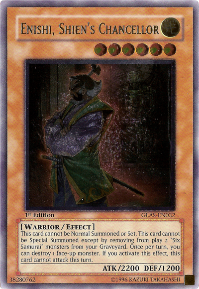 Enishi, Shien's Chancellor [GLAS-EN032] Ultimate Rare | Game Master's Emporium (The New GME)