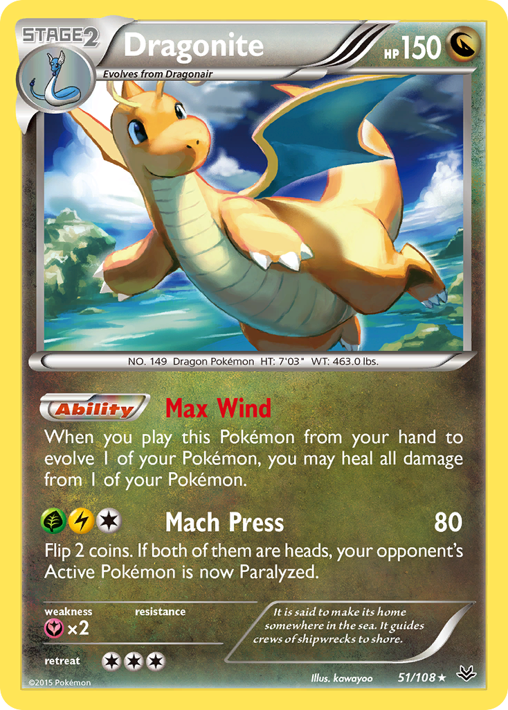 Dragonite (51/108) [XY: Roaring Skies] | Game Master's Emporium (The New GME)