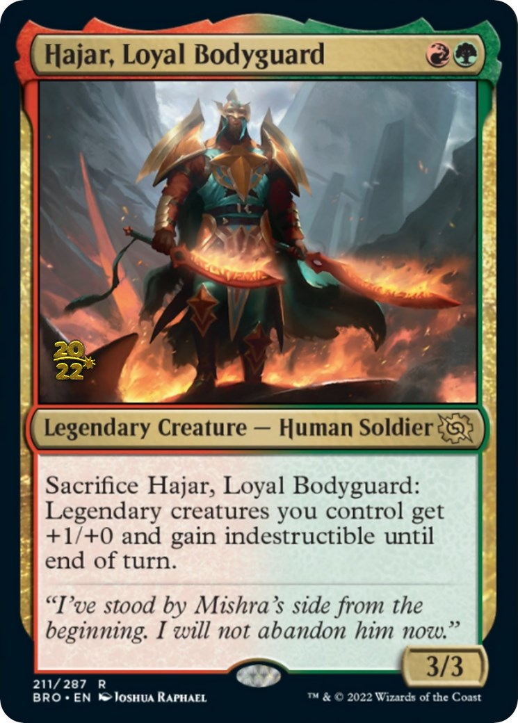 Hajar, Loyal Bodyguard [The Brothers' War Prerelease Promos] | Game Master's Emporium (The New GME)