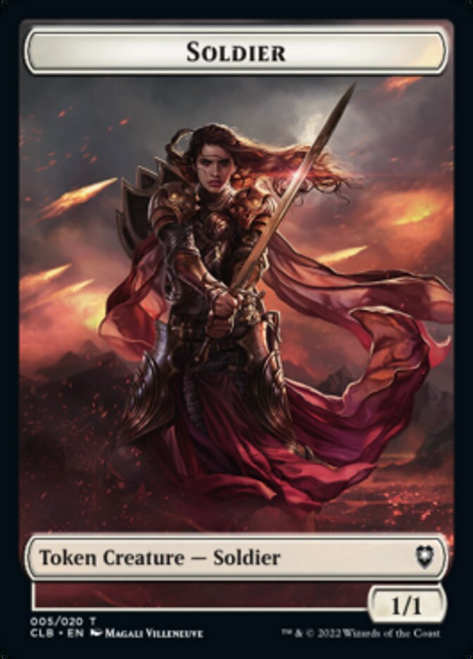 Treasure // Soldier Double-Sided Token [Commander Legends: Battle for Baldur's Gate Tokens] | Game Master's Emporium (The New GME)