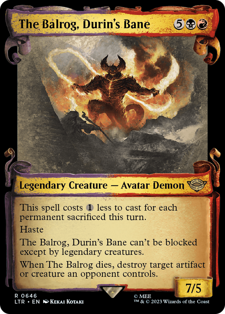 The Balrog, Durin's Bane [The Lord of the Rings: Tales of Middle-Earth Showcase Scrolls] | Game Master's Emporium (The New GME)