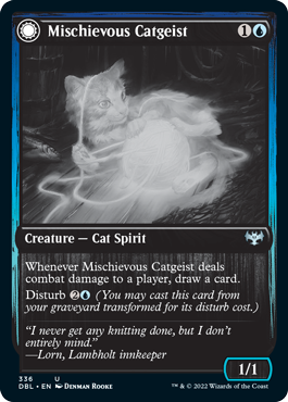 Mischievous Catgeist // Catlike Curiosity [Innistrad: Double Feature] | Game Master's Emporium (The New GME)