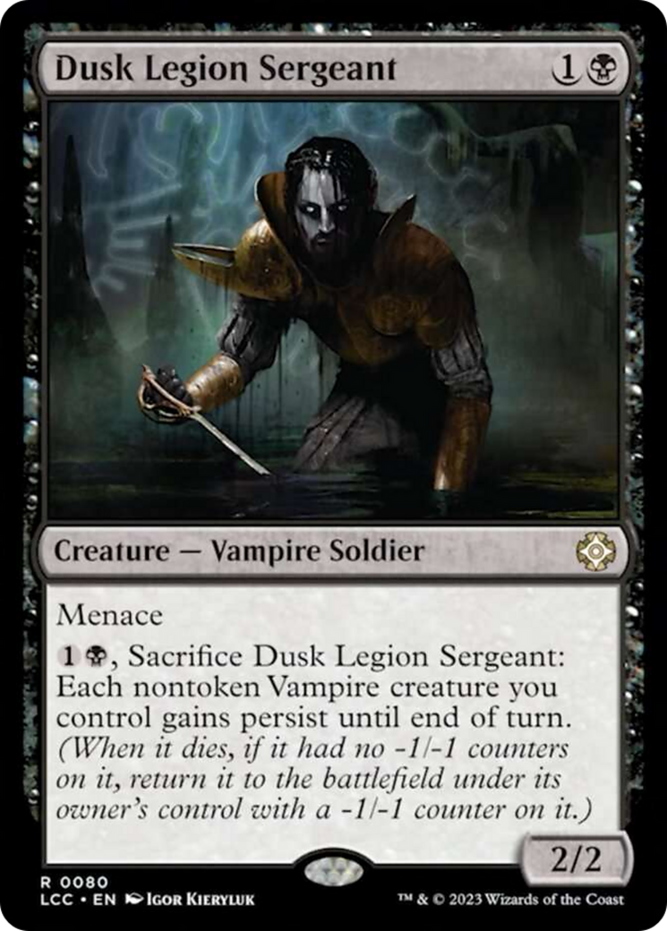 Dusk Legion Sergeant [The Lost Caverns of Ixalan Commander] | Game Master's Emporium (The New GME)