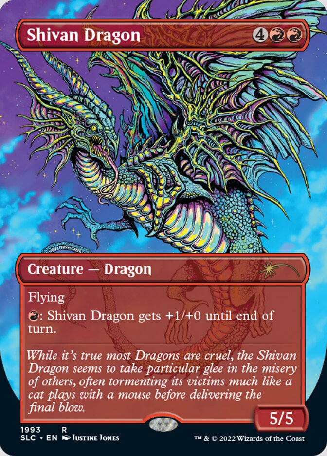 Shivan Dragon (Borderless) [Secret Lair 30th Anniversary Countdown Kit] | Game Master's Emporium (The New GME)