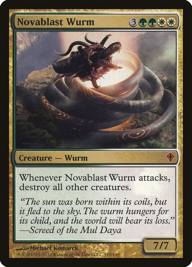 Novablast Wurm [Worldwake] | Game Master's Emporium (The New GME)