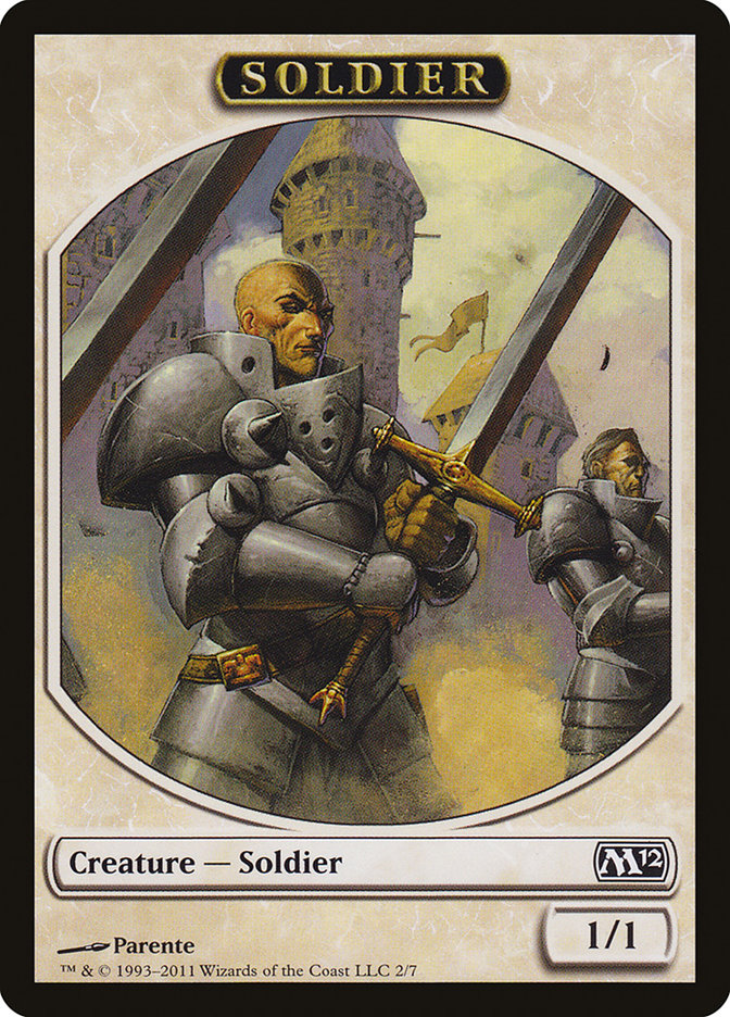 Soldier Token [Magic 2012 Tokens] | Game Master's Emporium (The New GME)