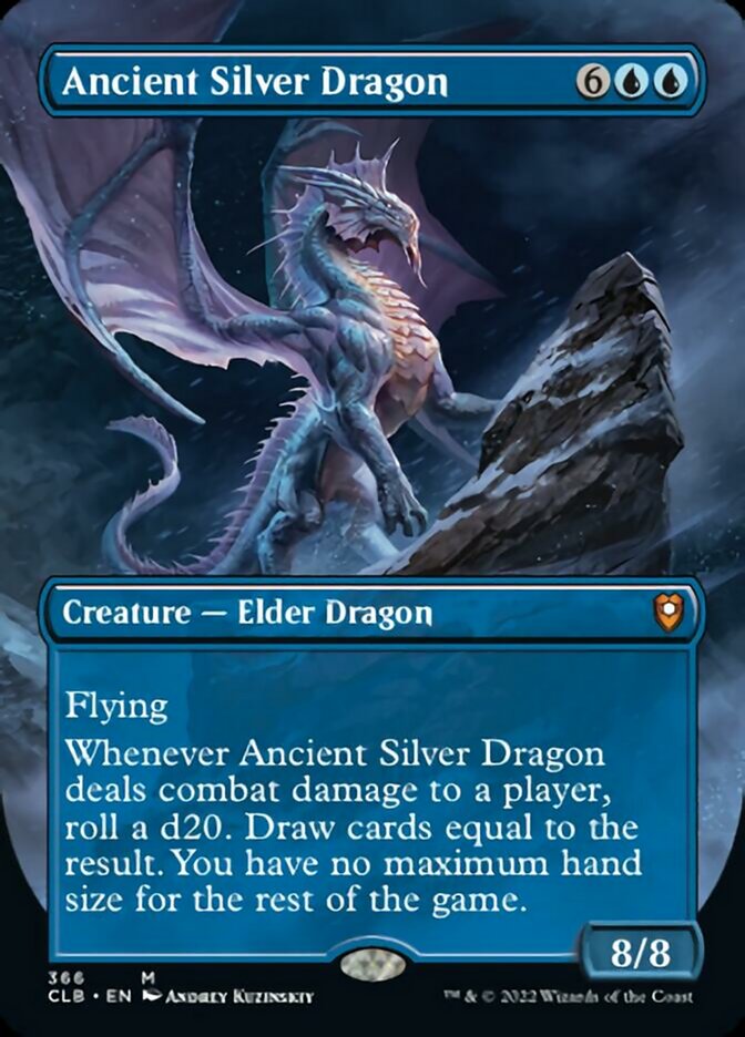 Ancient Silver Dragon (Borderless Alternate Art) [Commander Legends: Battle for Baldur's Gate] | Game Master's Emporium (The New GME)