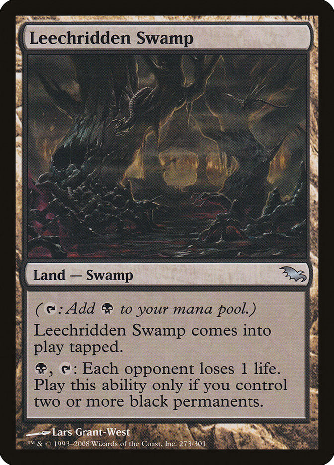 Leechridden Swamp [Shadowmoor] | Game Master's Emporium (The New GME)