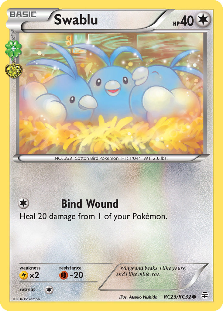 Swablu (RC23/RC32) [XY: Generations] | Game Master's Emporium (The New GME)