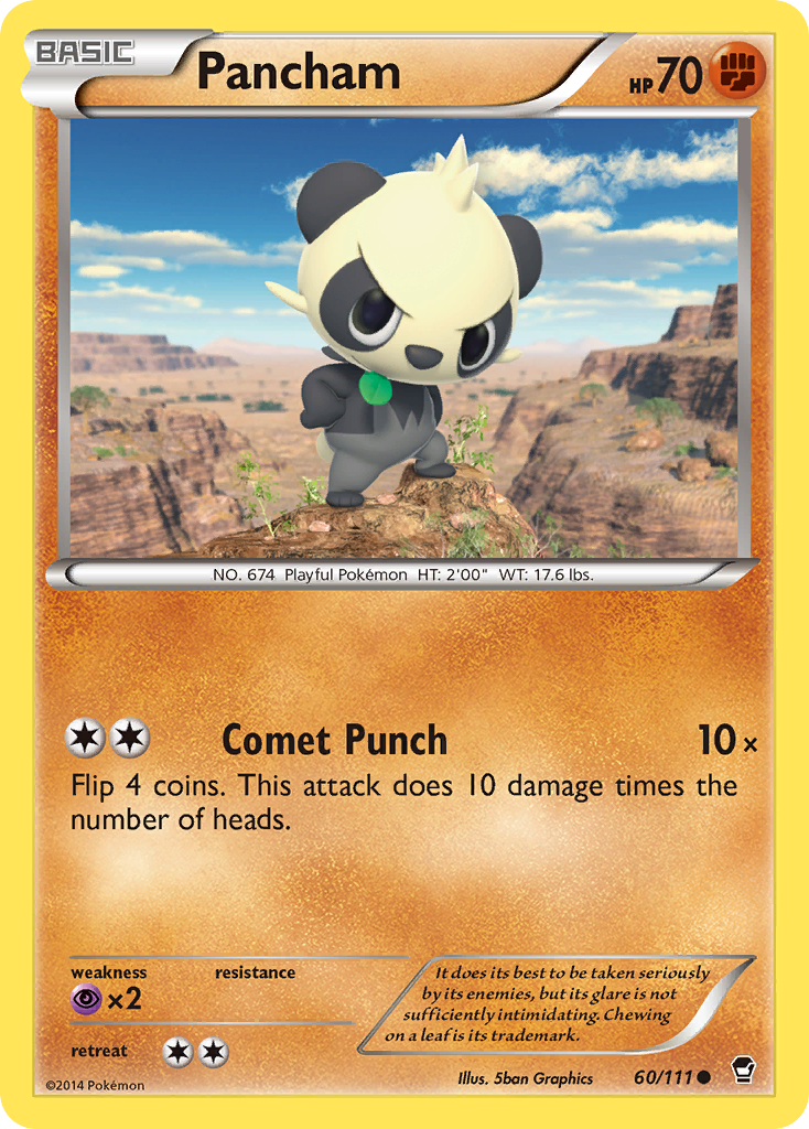 Pancham (60/111) [XY: Furious Fists] | Game Master's Emporium (The New GME)