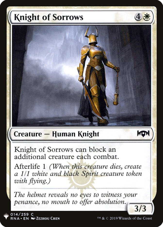 Knight of Sorrows [Mystery Booster] | Game Master's Emporium (The New GME)