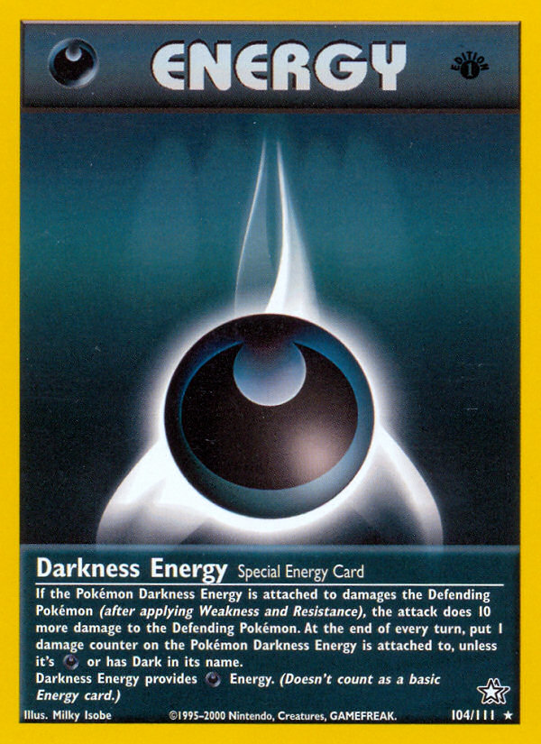 Darkness Energy (104/111) [Neo Genesis 1st Edition] | Game Master's Emporium (The New GME)