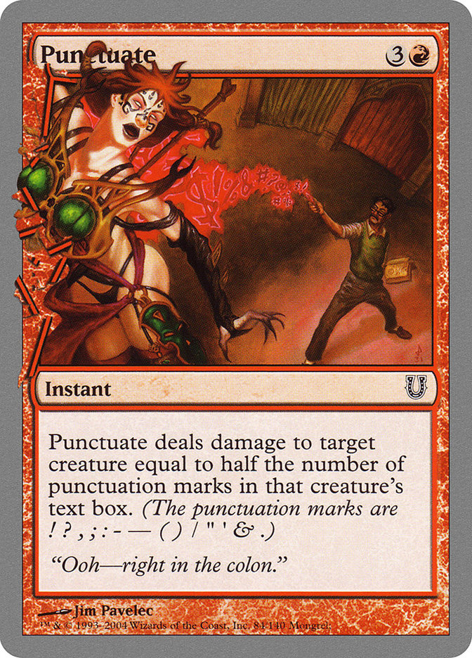 Punctuate [Unhinged] | Game Master's Emporium (The New GME)