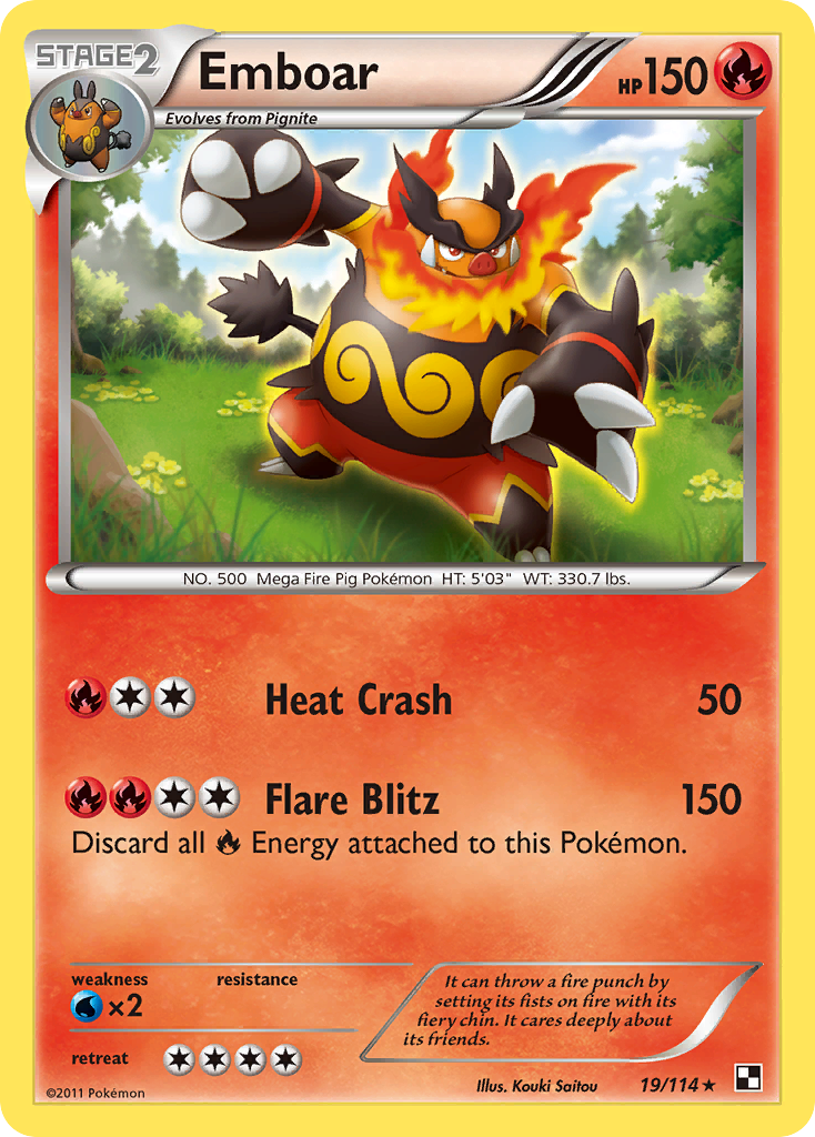 Emboar (19/114) [Black & White: Base Set] | Game Master's Emporium (The New GME)