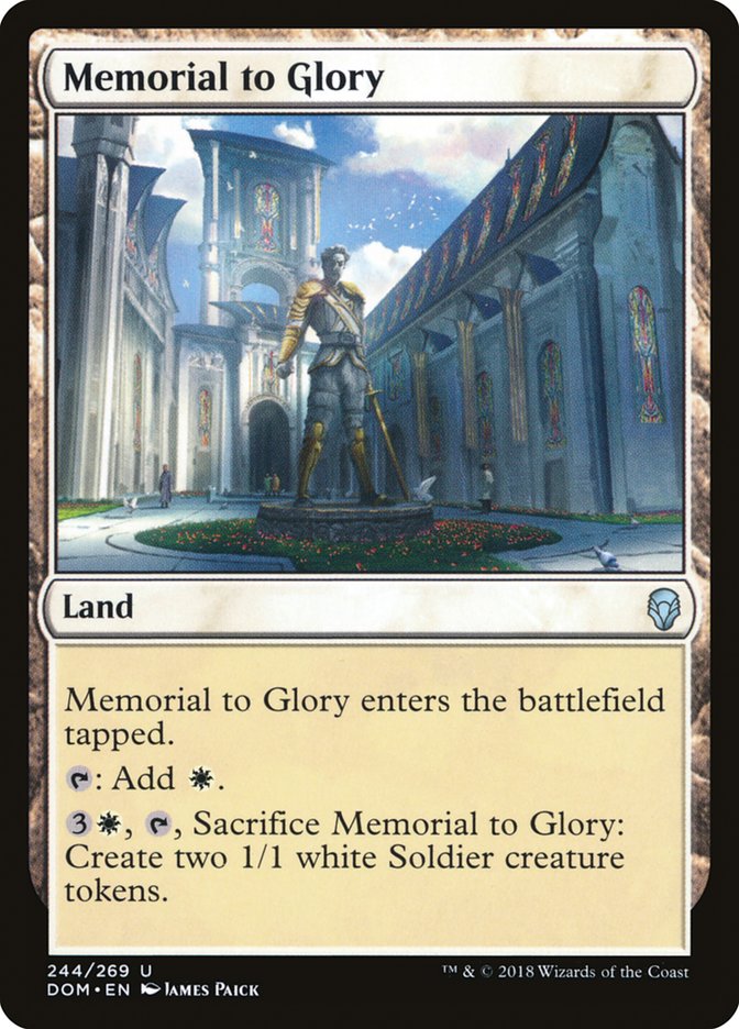 Memorial to Glory [Dominaria] | Game Master's Emporium (The New GME)