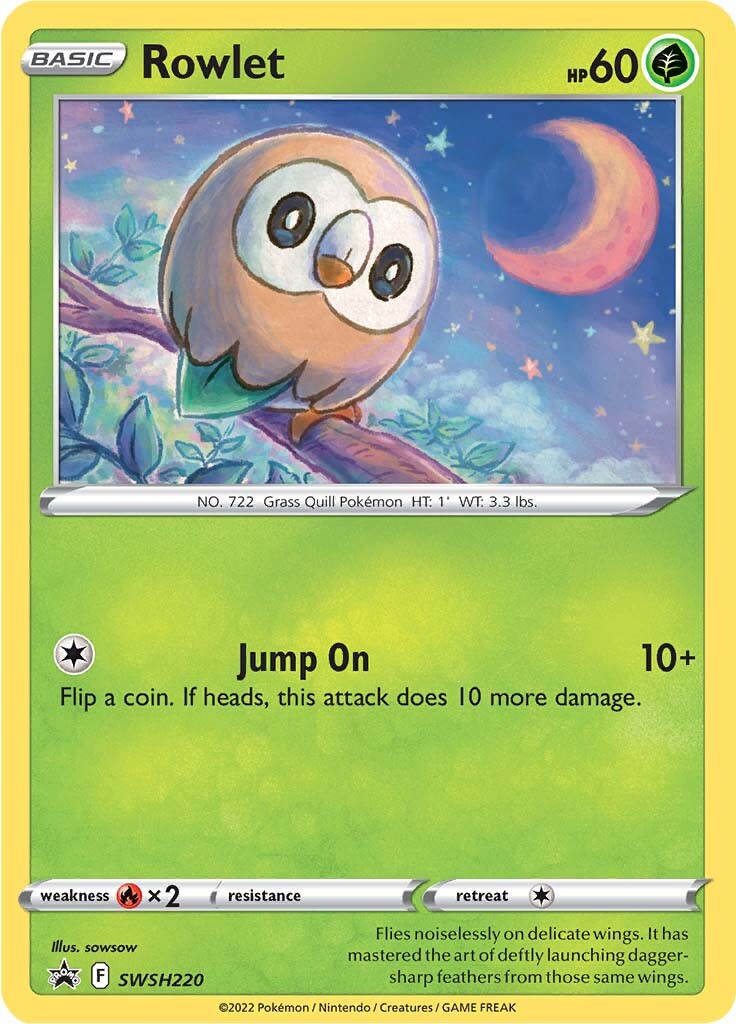 Rowlet (SWSH220) [Sword & Shield: Black Star Promos] | Game Master's Emporium (The New GME)