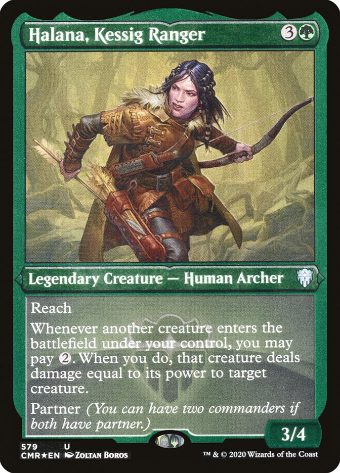Halana, Kessig Ranger (Foil Etched) [Commander Legends] | Game Master's Emporium (The New GME)