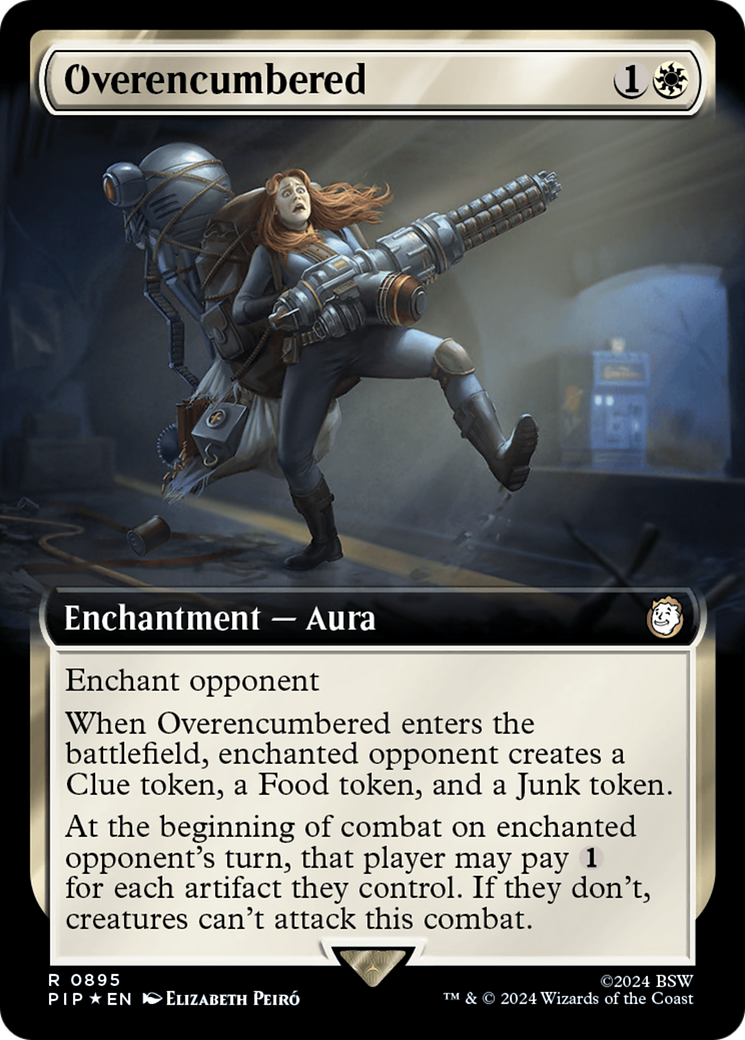 Overencumbered (Extended Art) (Surge Foil) [Fallout] | Game Master's Emporium (The New GME)