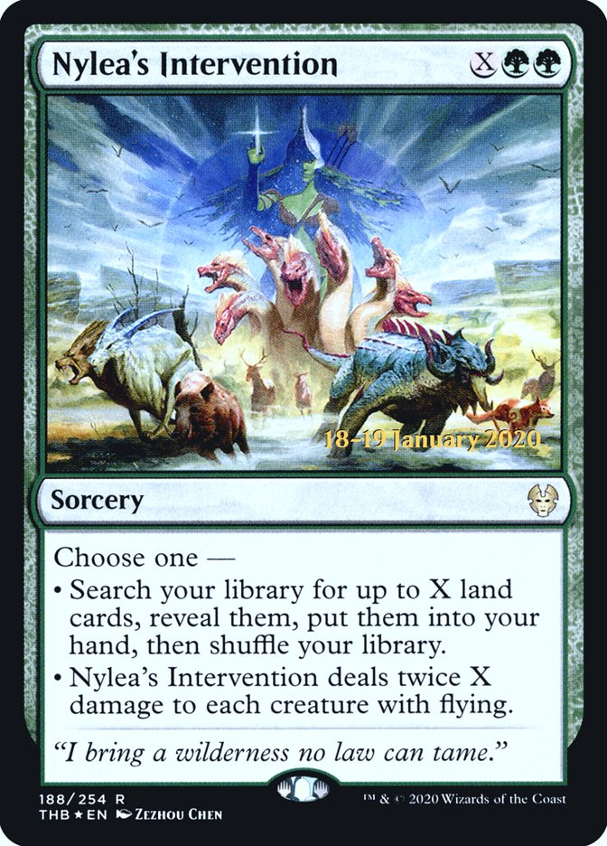 Nylea's Intervention [Theros Beyond Death Prerelease Promos] | Game Master's Emporium (The New GME)