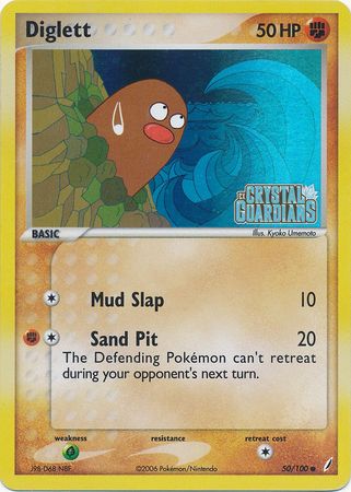 Diglett (50/100) (Stamped) [EX: Crystal Guardians] | Game Master's Emporium (The New GME)