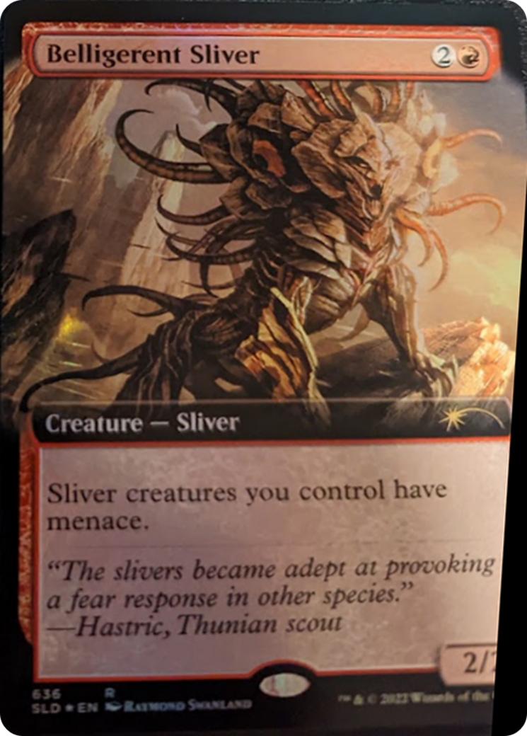 Belligerent Sliver (Extended Art) [Secret Lair Drop Series] | Game Master's Emporium (The New GME)