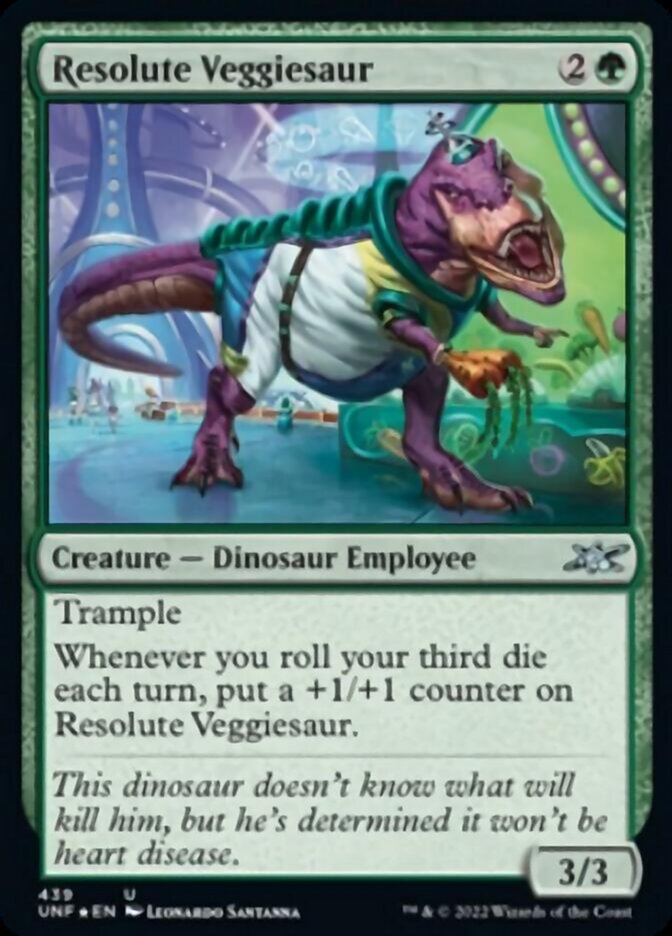 Resolute Veggiesaur (Galaxy Foil) [Unfinity] | Game Master's Emporium (The New GME)