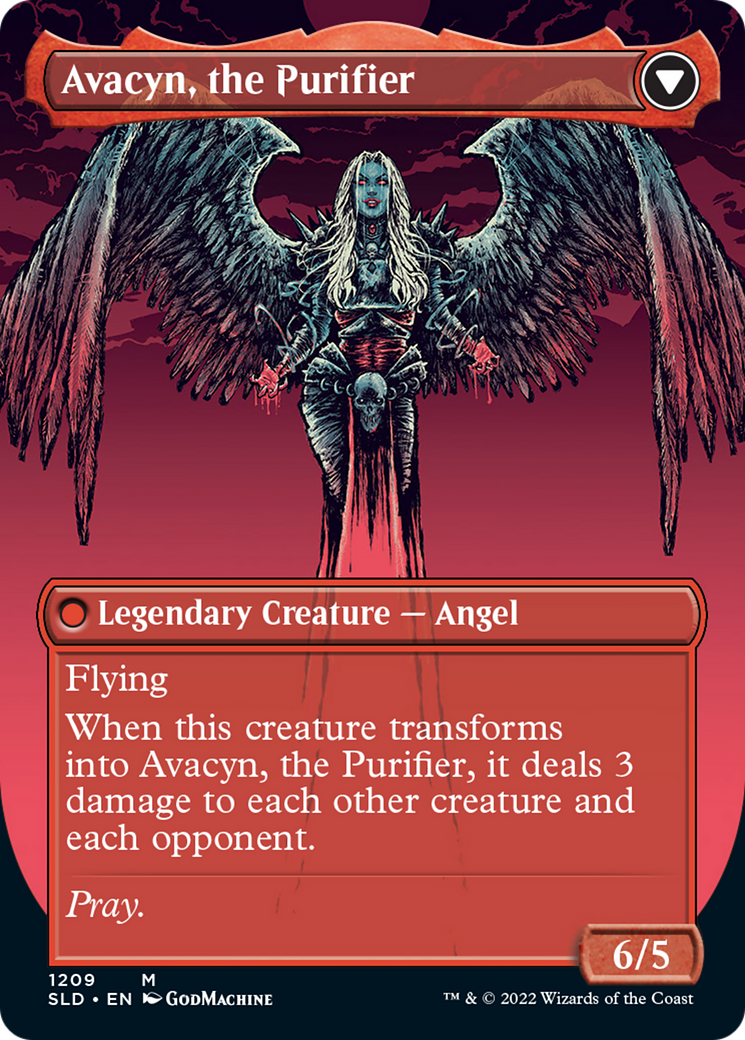 Archangel Avacyn // Avacyn, the Purifier (Display Commander) (Borderless) [Secret Lair: From Cute to Brute] | Game Master's Emporium (The New GME)