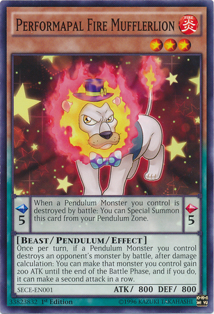 Performapal Fire Mufflerlion [SECE-EN001] Common | Game Master's Emporium (The New GME)