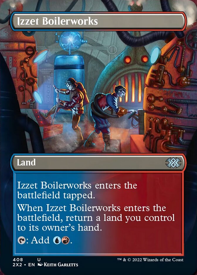 Izzet Boilerworks (Borderless Alternate Art) [Double Masters 2022] | Game Master's Emporium (The New GME)
