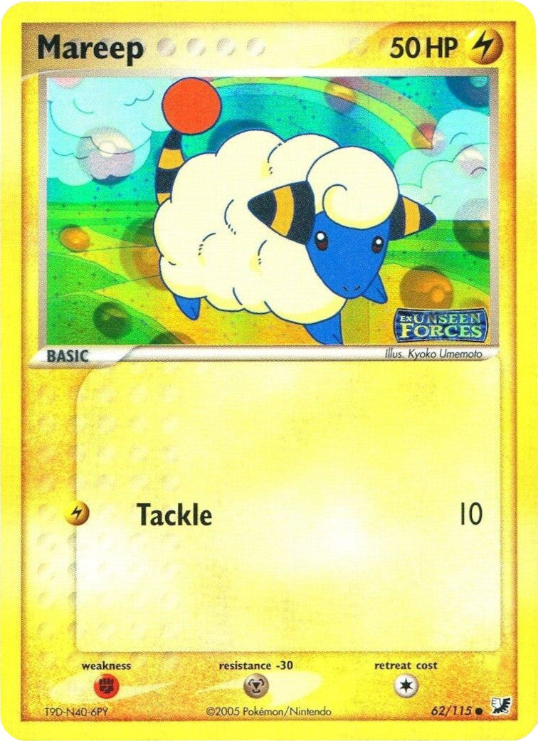 Mareep (62/115) (Stamped) [EX: Unseen Forces] | Game Master's Emporium (The New GME)