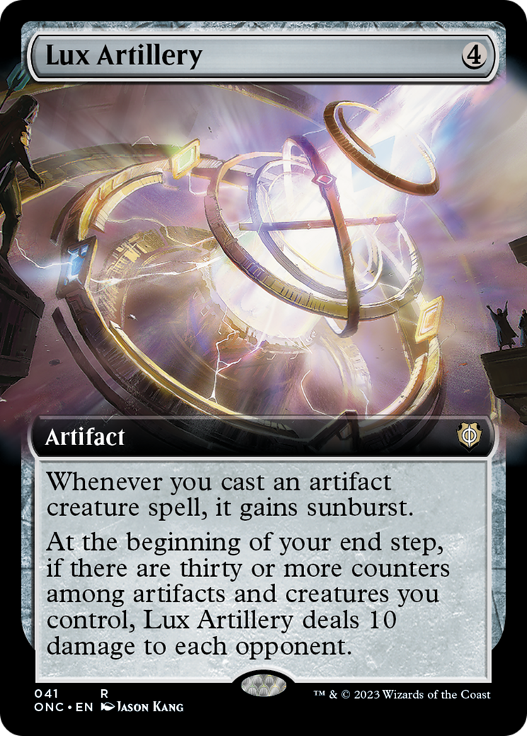 Lux Artillery (Extended Art) [Phyrexia: All Will Be One Commander] | Game Master's Emporium (The New GME)