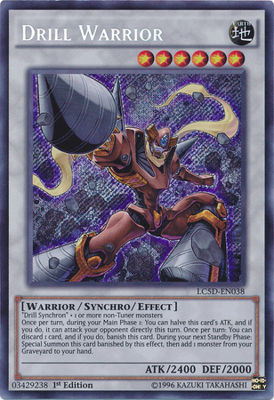 Drill Warrior [LC5D-EN038] Secret Rare | Game Master's Emporium (The New GME)