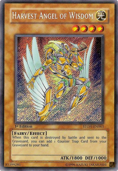 Harvest Angel of Wisdom [STON-EN063] Secret Rare | Game Master's Emporium (The New GME)