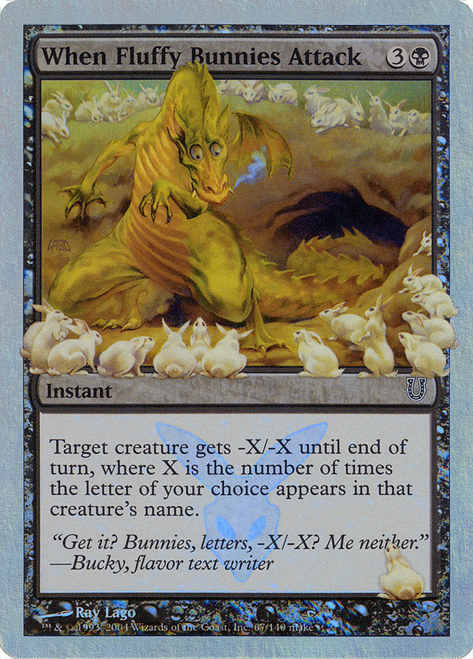 When Fluffy Bunnies Attack (Alternate Foil) [Unhinged] | Game Master's Emporium (The New GME)