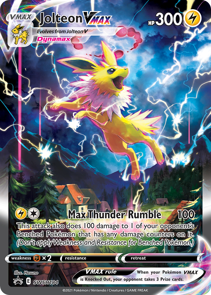 Jolteon VMAX (SWSH184) (Jumbo Card) [Sword & Shield: Black Star Promos] | Game Master's Emporium (The New GME)