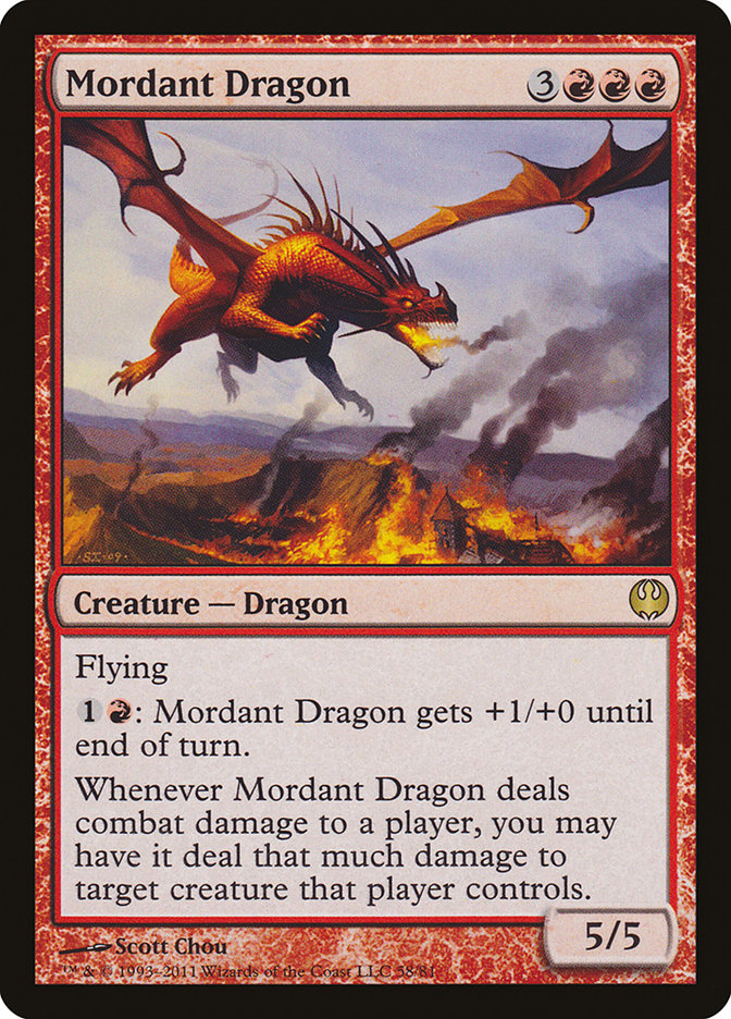 Mordant Dragon [Duel Decks: Knights vs. Dragons] | Game Master's Emporium (The New GME)
