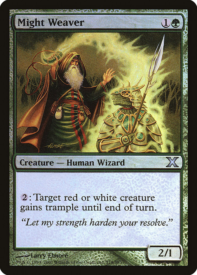 Might Weaver (Premium Foil) [Tenth Edition] | Game Master's Emporium (The New GME)