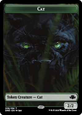 Elephant // Cat (008) Double-Sided Token [Dominaria Remastered Tokens] | Game Master's Emporium (The New GME)