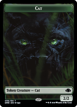 Goblin // Cat (008) Double-Sided Token [Dominaria Remastered Tokens] | Game Master's Emporium (The New GME)