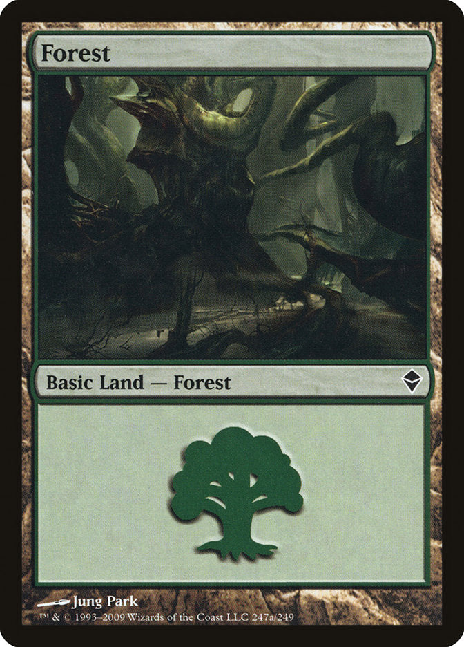 Forest (247a) [Zendikar] | Game Master's Emporium (The New GME)