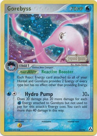 Gorebyss (17/92) (Stamped) [EX: Legend Maker] | Game Master's Emporium (The New GME)
