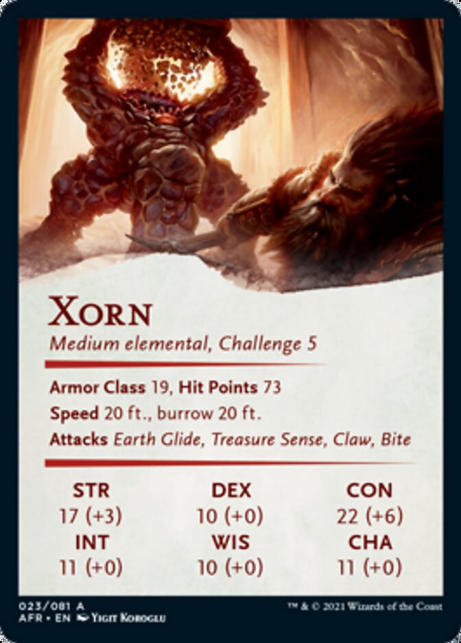 Xorn Art Card [Dungeons & Dragons: Adventures in the Forgotten Realms Art Series] | Game Master's Emporium (The New GME)