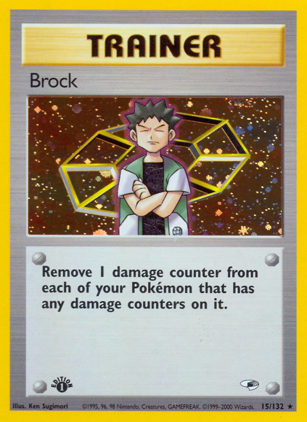 Brock (15/132) [Gym Heroes 1st Edition] | Game Master's Emporium (The New GME)