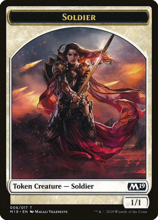 Soldier Token [Core Set 2019 Tokens] | Game Master's Emporium (The New GME)