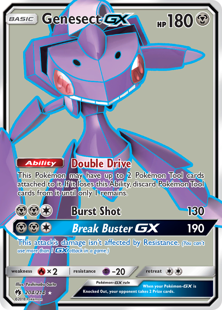 Genesect GX (204/214) [Sun & Moon: Lost Thunder] | Game Master's Emporium (The New GME)