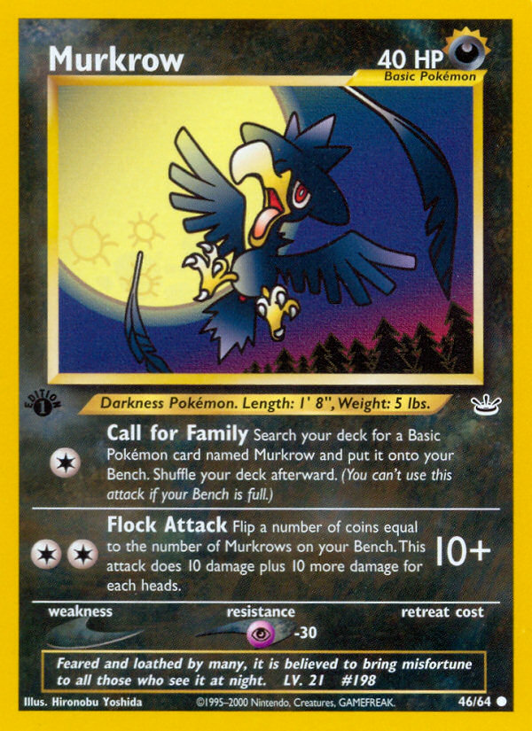 Murkrow (46/64) [Neo Revelation 1st Edition] | Game Master's Emporium (The New GME)